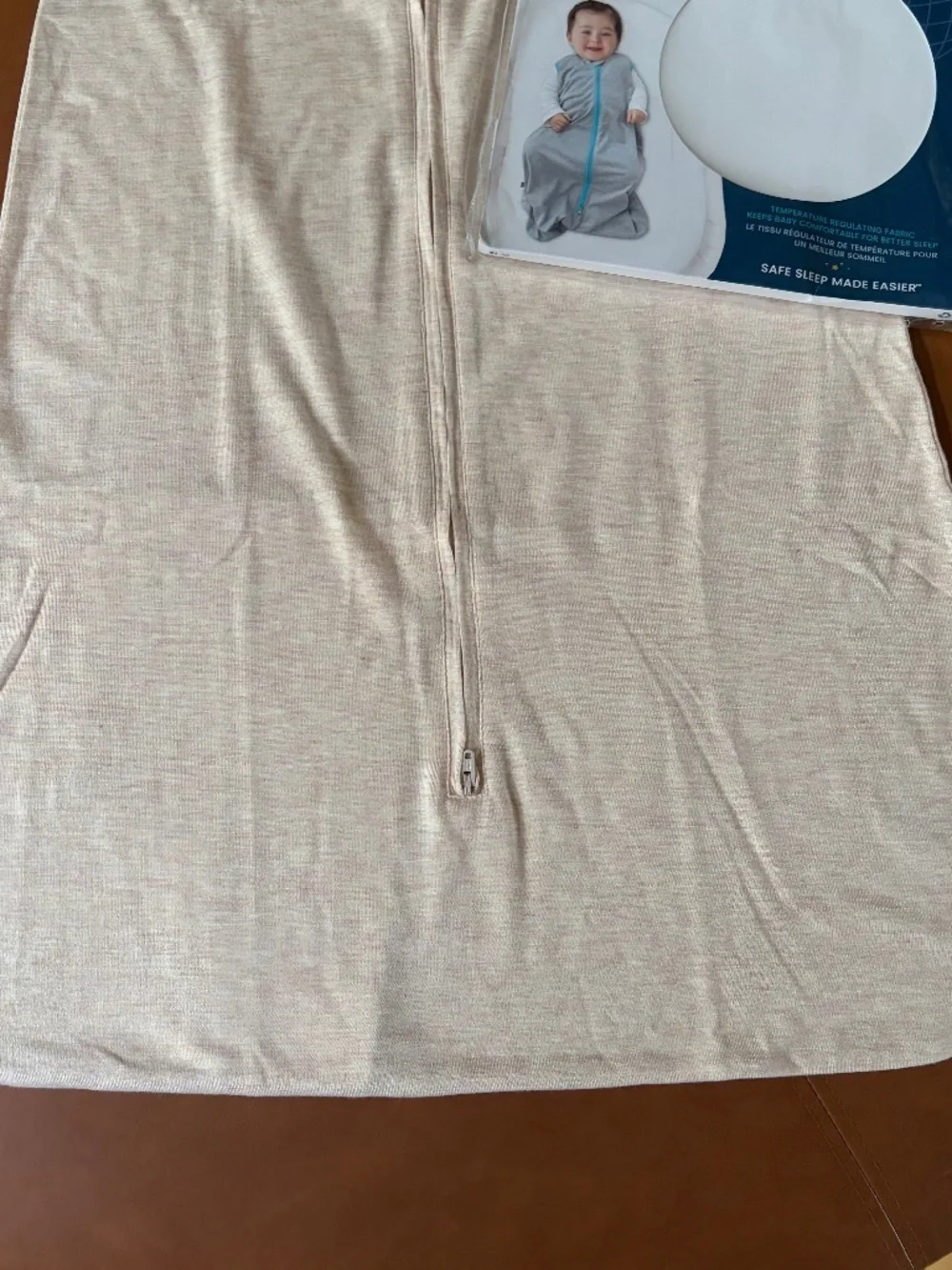 Halo SleepSack Ideal Temp oatmeal cream NWT size medium 6-12 months safe sleep
